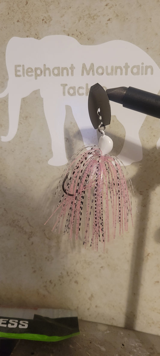 Cotten candy shad bladed jig